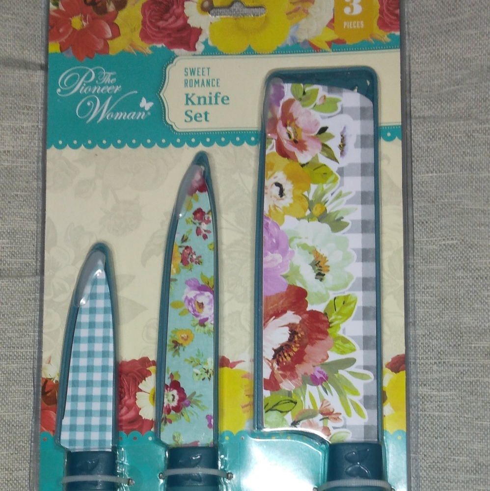 Pioneer woman 3pc knife set